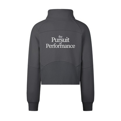 Cropped Half-Zip Sweatshirt