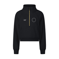 Sudadera Half-Zip Crop