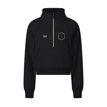 Sudadera Half-Zip Crop