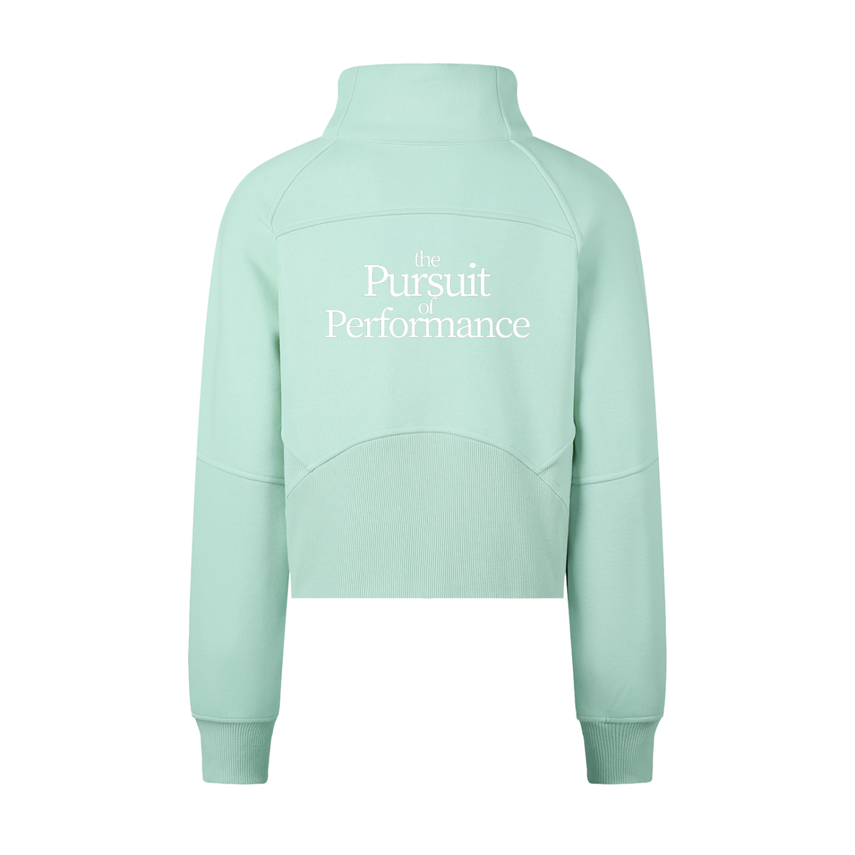 Cropped Half-Zip Sweatshirt